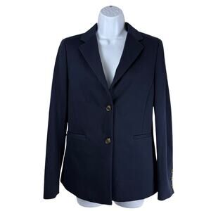 Peter Millar Jacket Womens Small Navy Blue Blazer Quiet Luxury Old Money Preppy